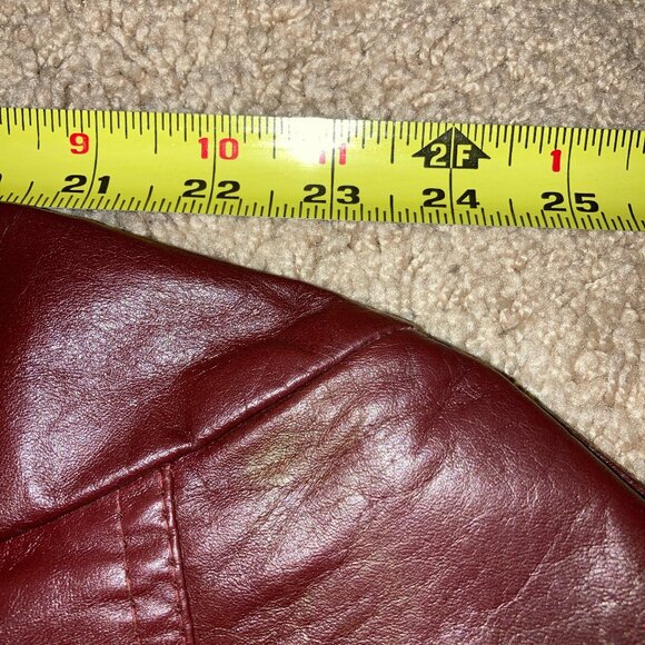 UNWORN Vintage 70s or Early 80s Leather Coat Size Small Office Daily Wear Fall - Picture 7 of 12